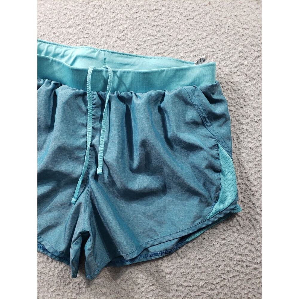 Under Armour Shorts Women's Medium Teal Blue 2.0 Fly By Running Athleisure 28x3 - Picture 3 of 16